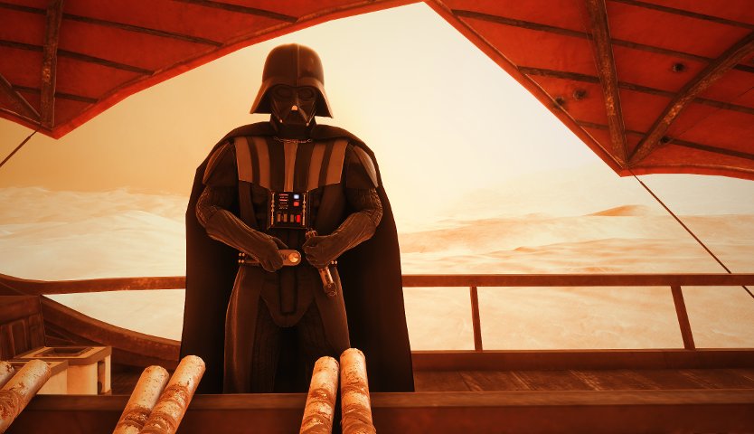 Darth Vader in Battlefront as taken by Cinematic Captures.
