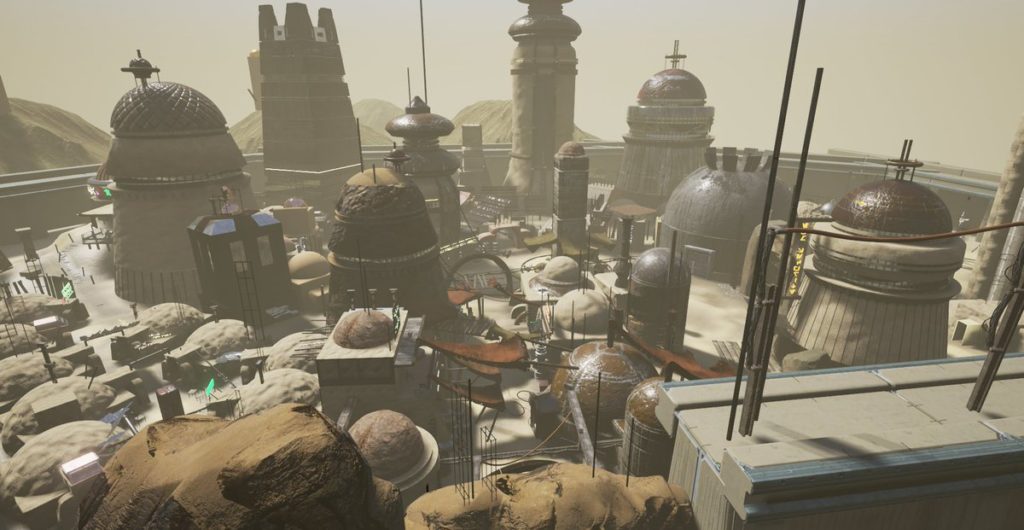 KOTOR's Tatooine as rebuilt in Apeiron (via Twitter).