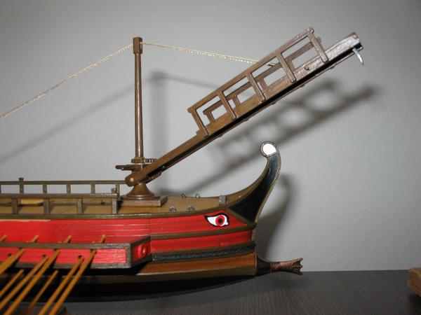 Model of the Roman "corvus" by Martin Lokaj (via Livius.org).