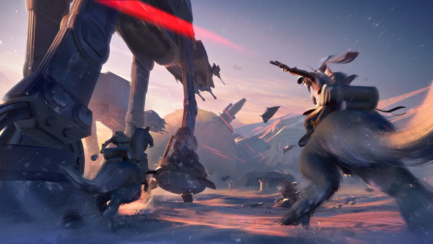 Concept art of Hoth.