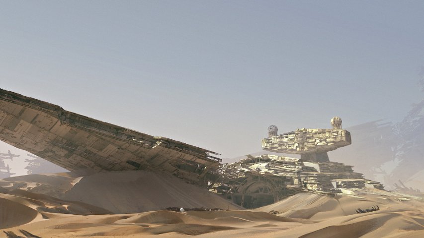 Concept art of Jakku.