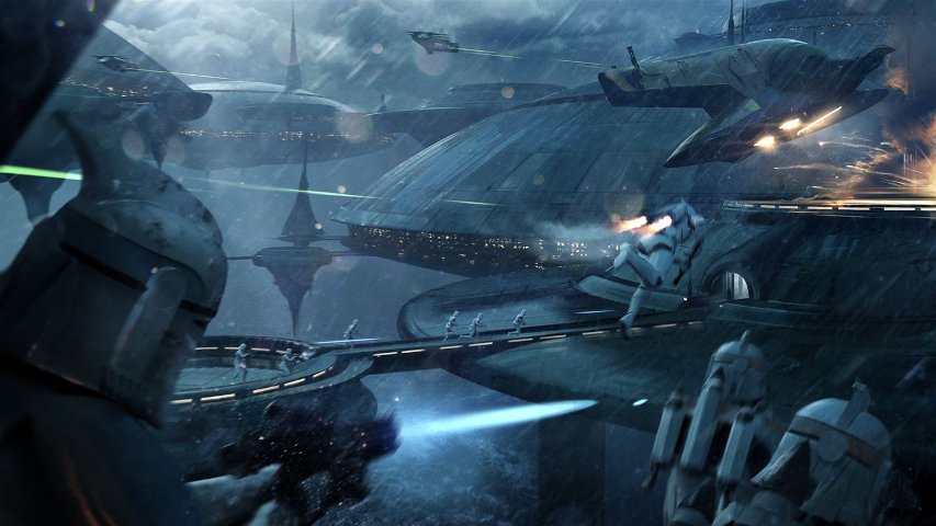 Kamino concept art for Battlefront II.