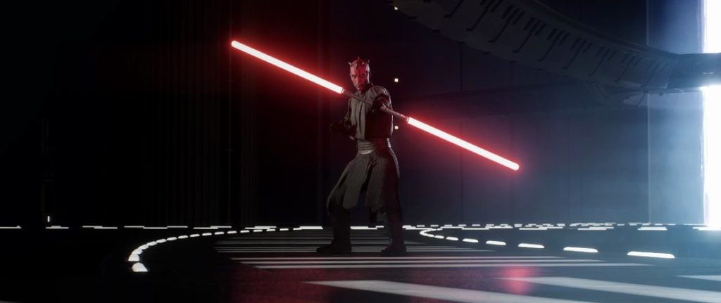 Darth Maul in the Battlefront II trailer.