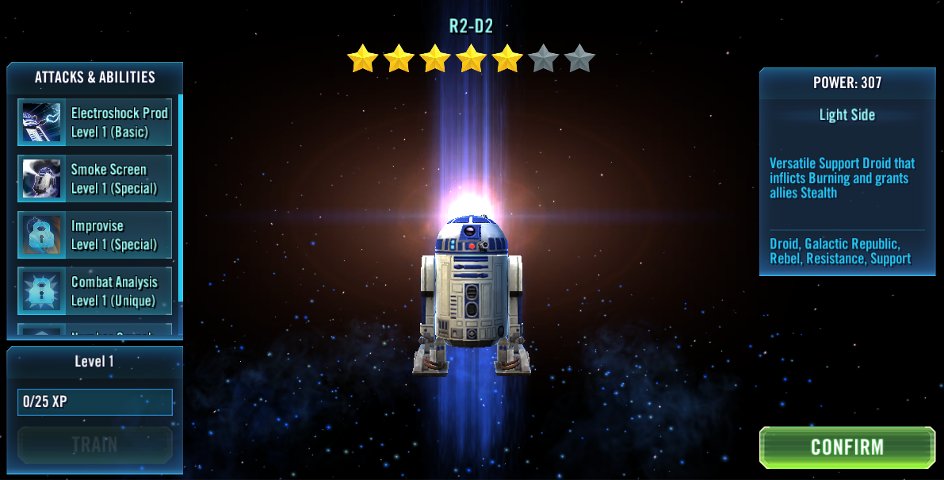 R2-D2 in Galaxy of Heroes.