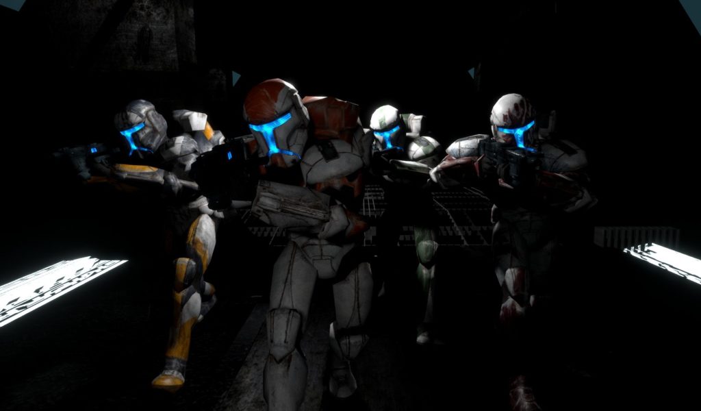 Delta Squad from Republic Commando, as remastered in Unreal Engine by Blackout Studios.