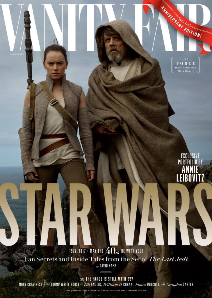 Luke and Rey in their Vanity Fair cover.