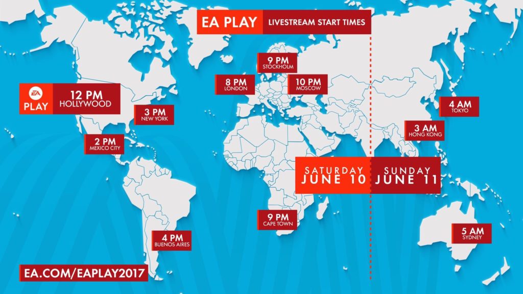 EA PLAY livestream times.