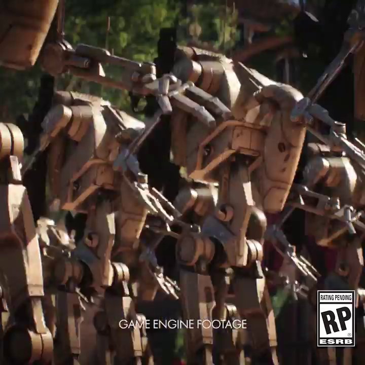 Battle droids in Battlefront II.