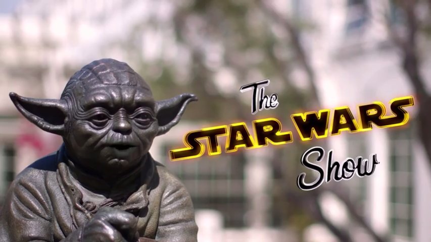 Yoda in the intro of The Star Wars show.