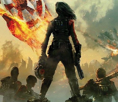 Portion of the Inferno Squad novel's cover.