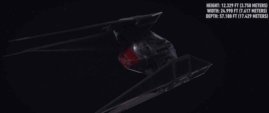 Kylo Ren's TIE Silencer.