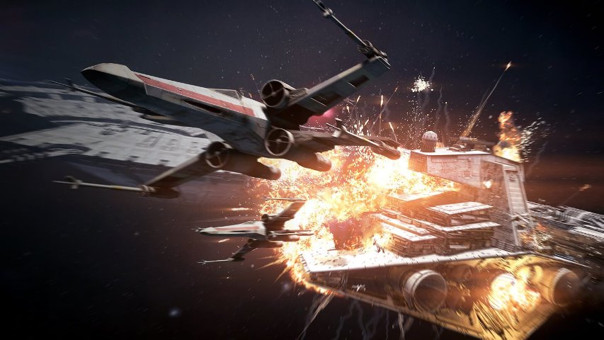 The battle of Fondor in Battlefront II.